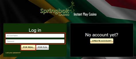 Springbok Casino Account Verification Form